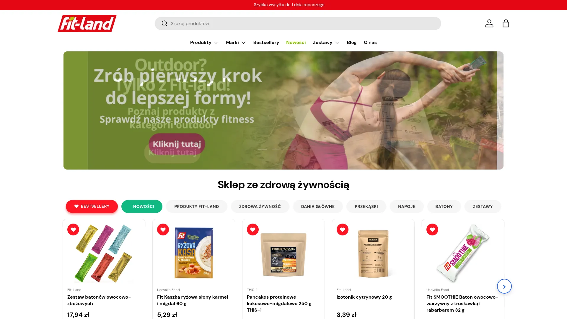 Zrzut ekranu strony firmy