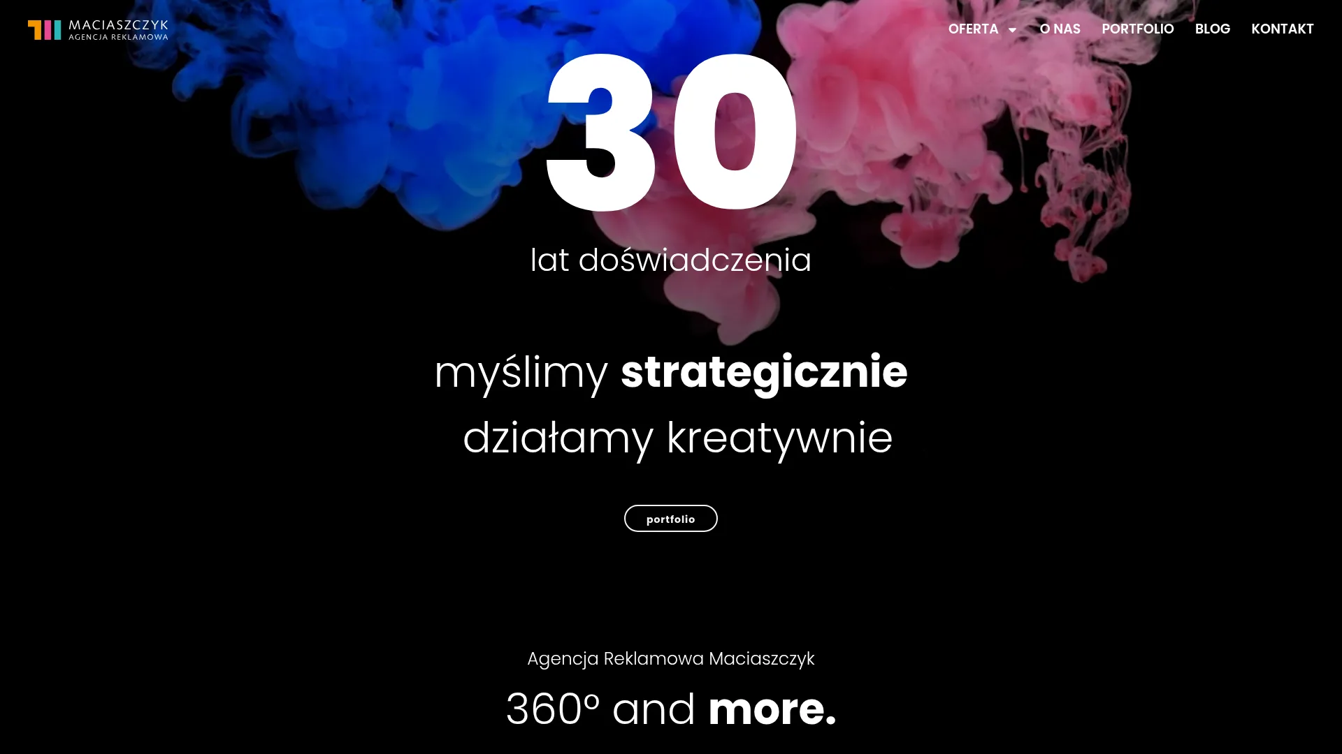 Zrzut ekranu strony firmy